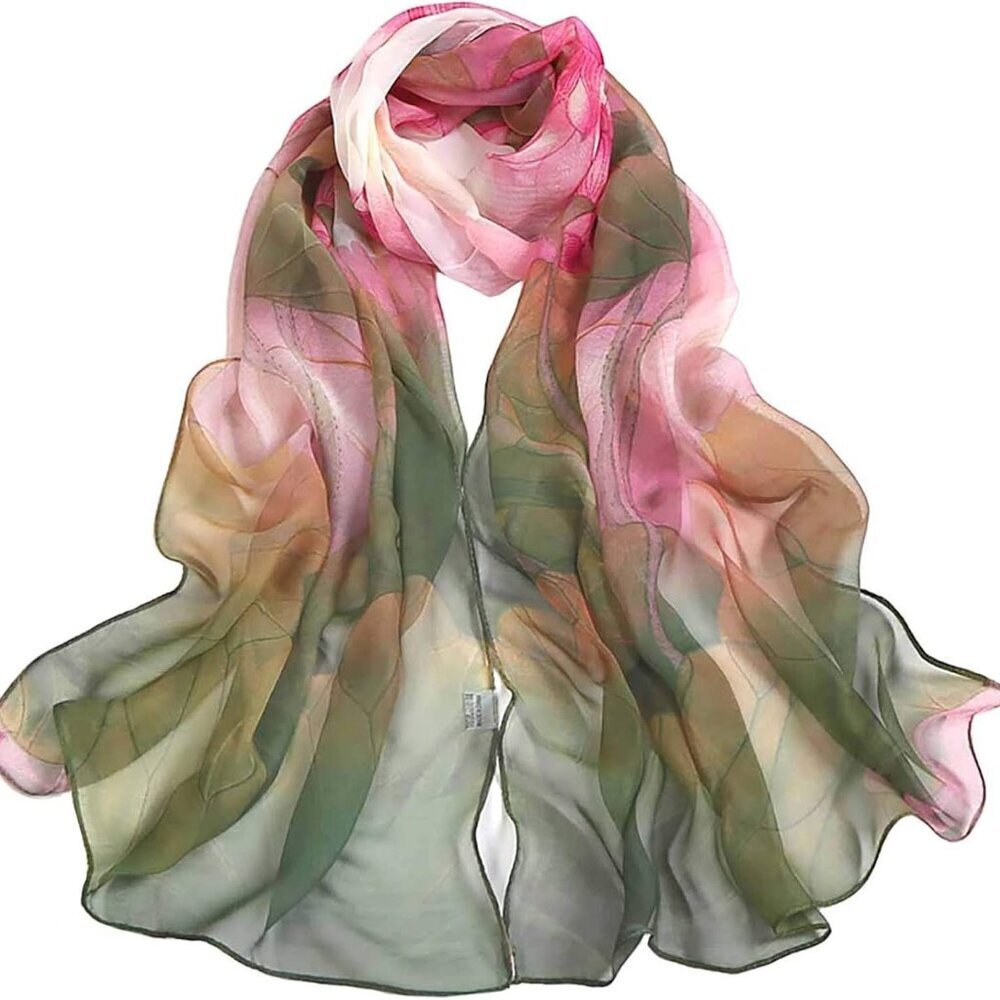Scarfs for Women Lightweight Fashion Scarves Print Floral Pattern Scarf Shawl Wr